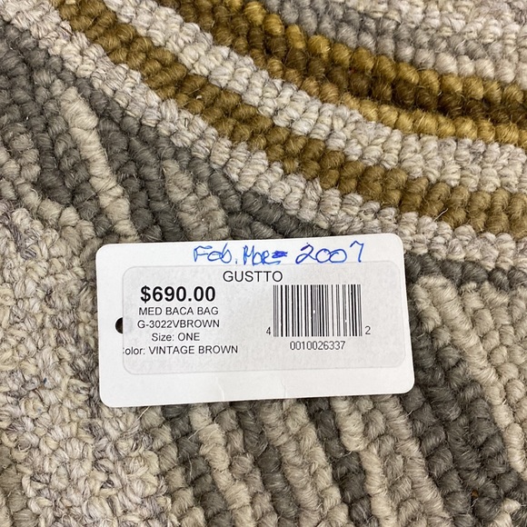 💕 Gustto Baca vintage brown Italian soft leather large satchel $690 💕 - Picture 12 of 16